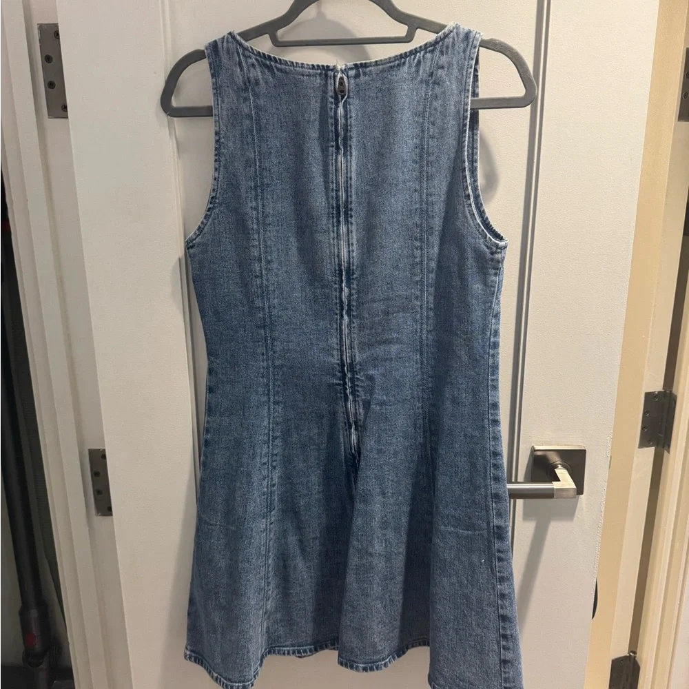 Abercrombie & Fitch Light Blue Denim Square Neck Dress - Picture 5 of 6